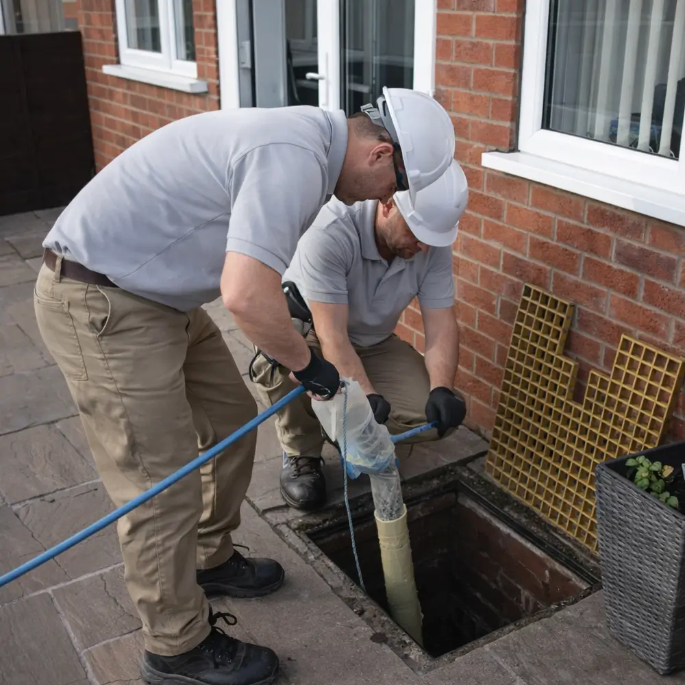 Blocked drain repair service in Chessington